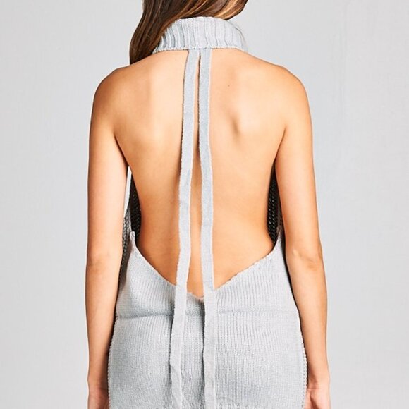 Backless cowlneck sweater - Picture 5 of 6